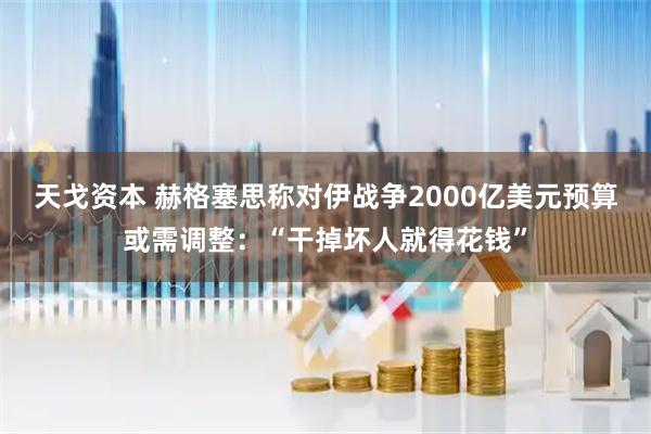 天戈资本 赫格塞思称对伊战争2000亿美元预算或需调整:“干掉坏人就得花钱”